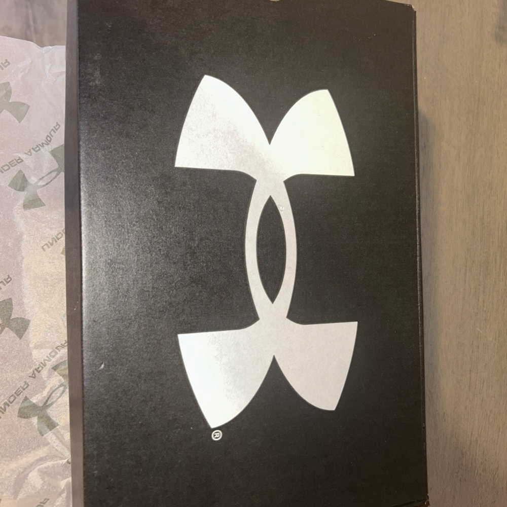 Under Armour Black Shoe Box with White Logo